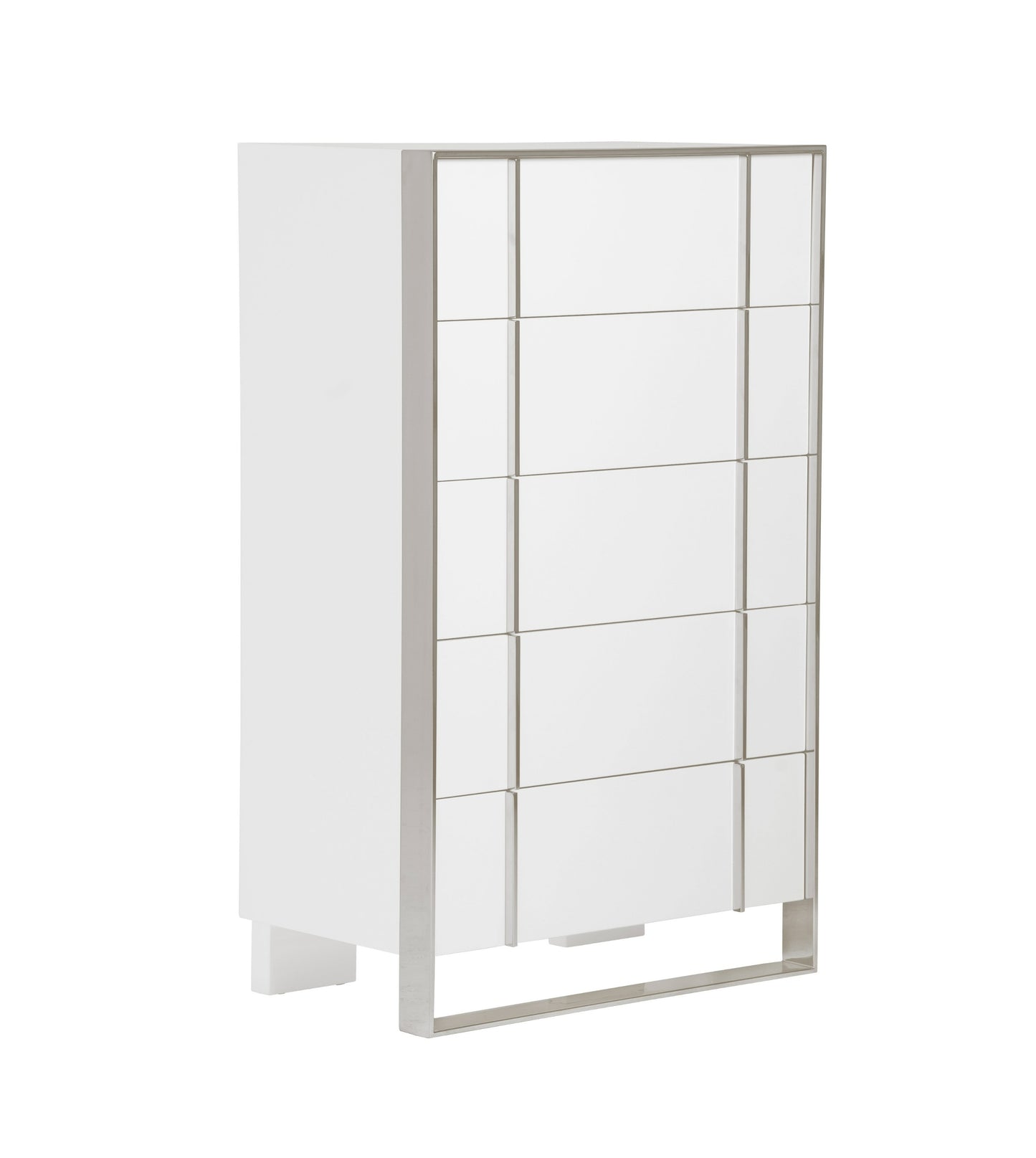 Modrest Cartier Modern White Stainless Steel Chest