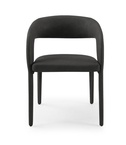 Modrest Faerron Modern Black Leatherette Dining Chair