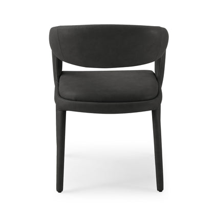 Modrest Faerron Modern Black Leatherette Dining Chair