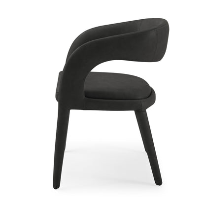 Modrest Faerron Modern Black Leatherette Dining Chair
