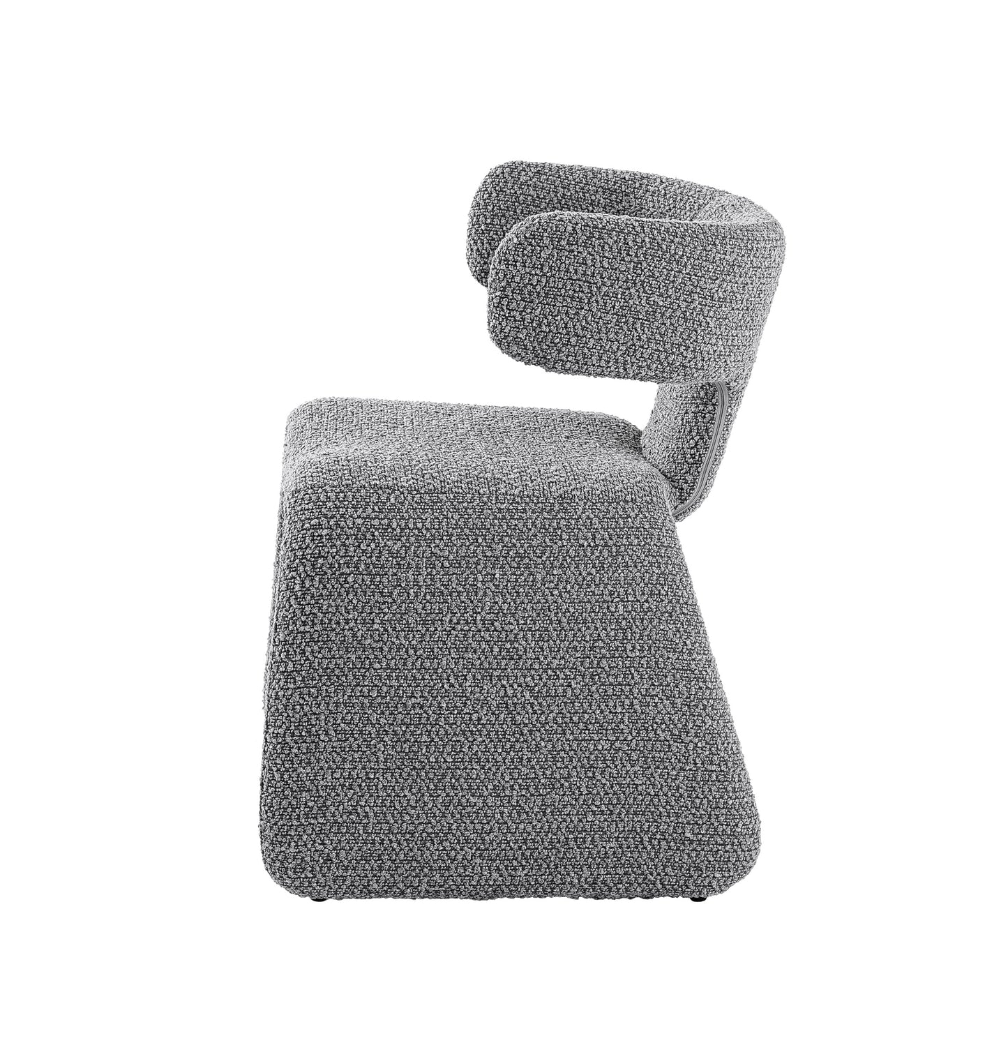 Modrest Bergman Modern Light Grey Fabric Dining Chair