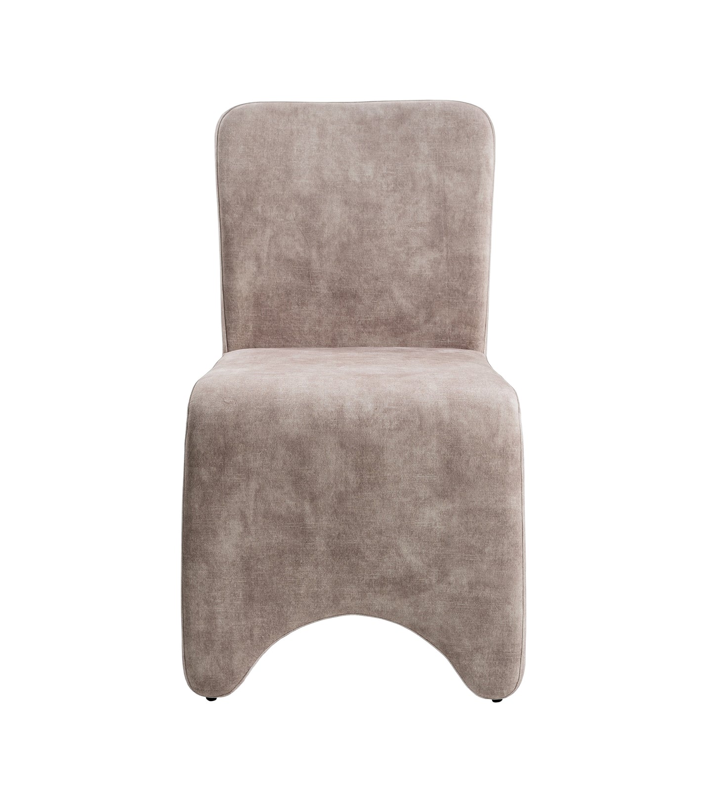 Modrest Ditka Modern Beige Velvet Dining Chair