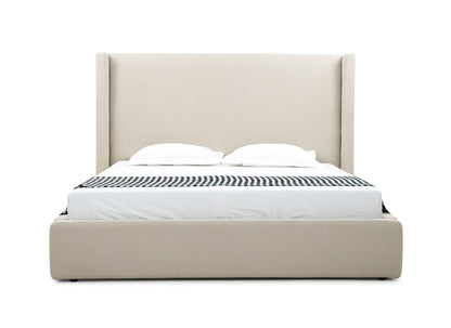 Modrest Byrne Modern Beige Fabric Bed
