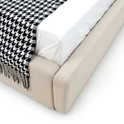 Modrest Byrne Modern Beige Fabric Bed