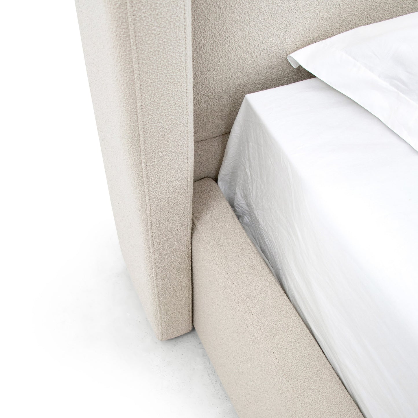 Modrest Byrne Modern Beige Fabric Bed