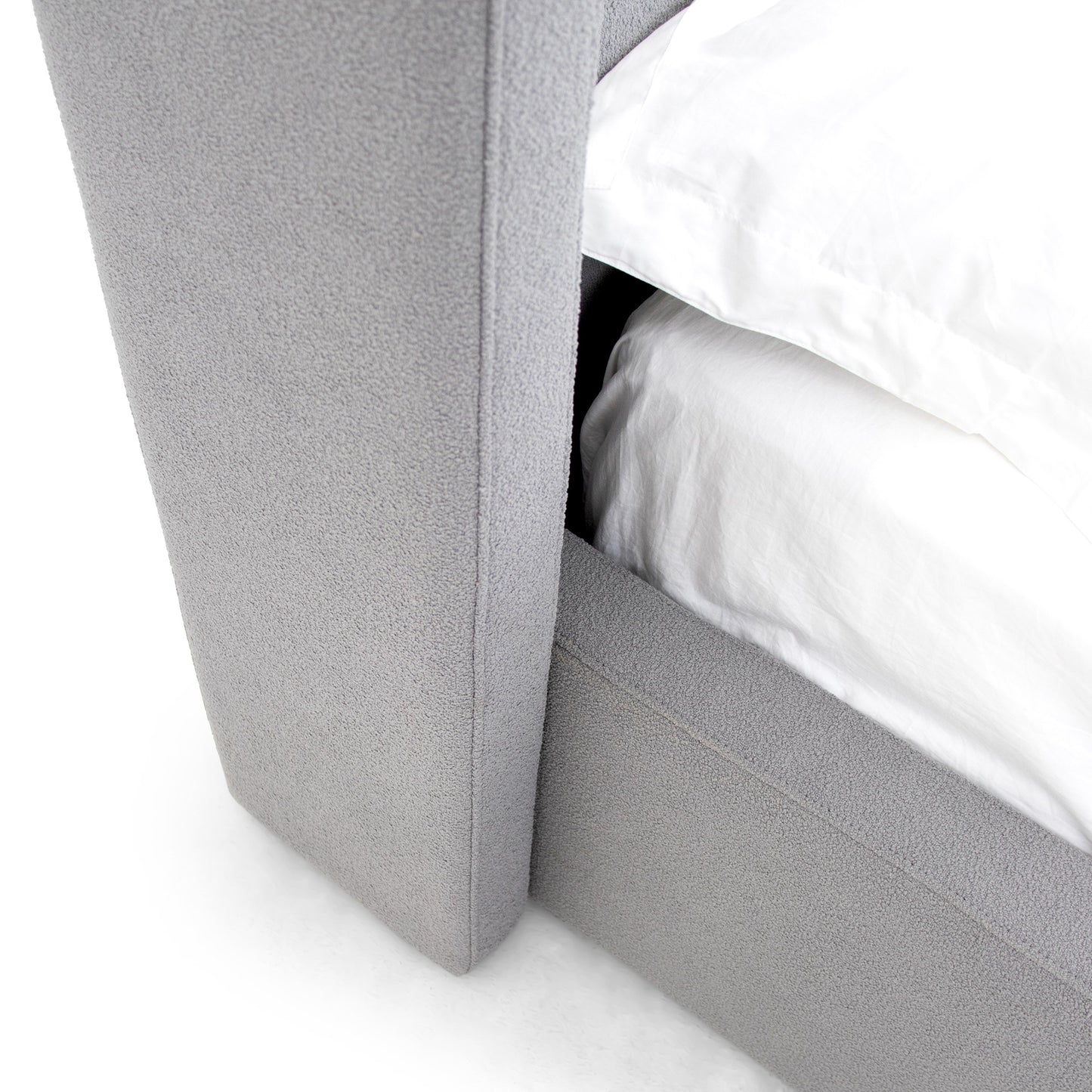 Modrest Byrne Modern Grey Fabric Bed