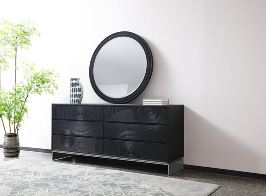 Lamod Cirque Modern Black Ash Dresser