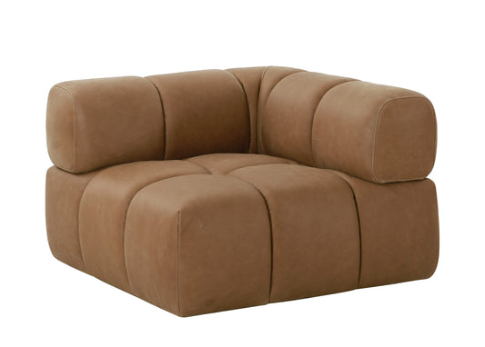 Divani Casa Everest Modern Brown Leather Modular Sectional Sofa