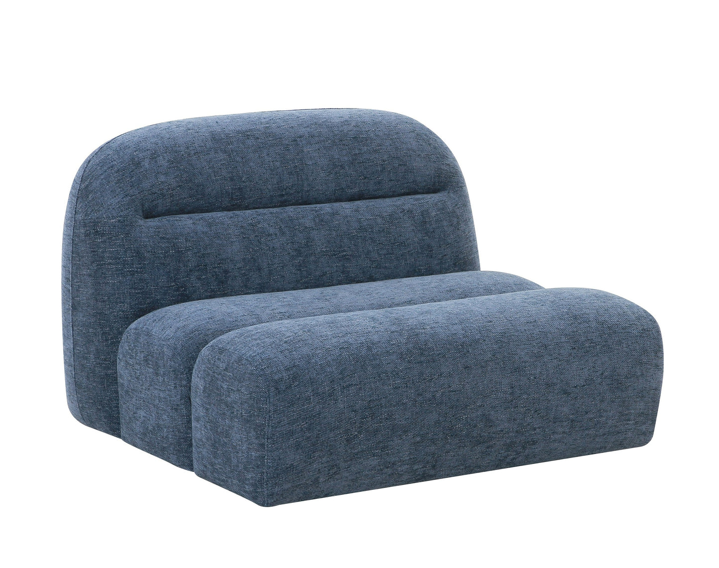 Divani Casa Forman Modern Blue Fabric Modular Sectional Sofa