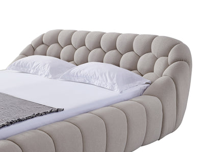 Divani Casa Yolonda Modern Beige Fabric Bed