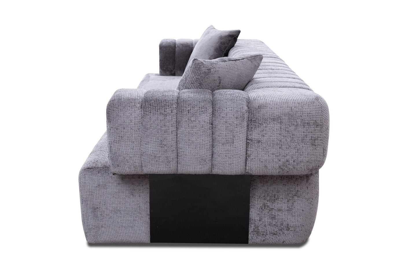 Divani Casa Moreno Modern Grey Fabric 4-Seater Sofa