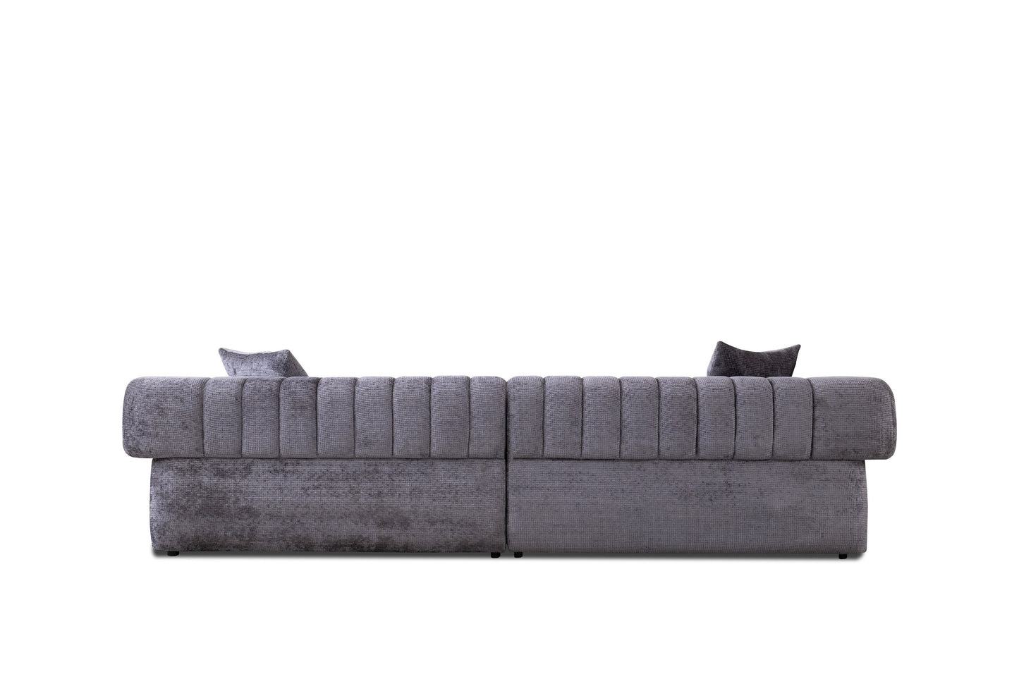 Divani Casa Moreno Modern Grey Fabric 4-Seater Sofa