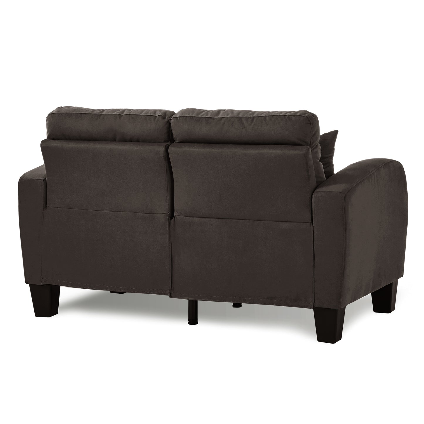 Homelegance Sinclair Loveseat in Chocolate Textured Fabric 8202CH-2
