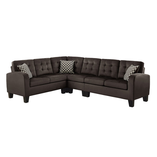 Homelegance Sinclair Sectional Sofa in Charcoal 8202CH-SC