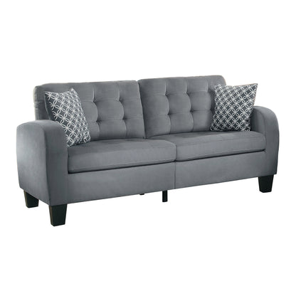 Homelegance Sinclair Sectional Sofa Gray Retro Charm Modern Elegance 8202GRY-3