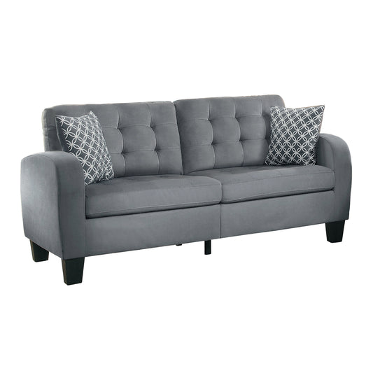 Homelegance Sinclair Sectional Sofa Gray Retro Charm Modern Elegance 8202GRY-3