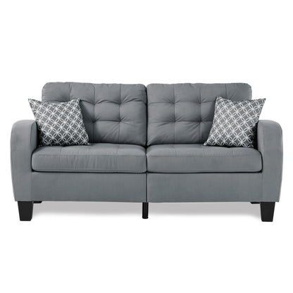 Homelegance Sinclair Sectional Sofa Gray Retro Charm Modern Elegance 8202GRY-3