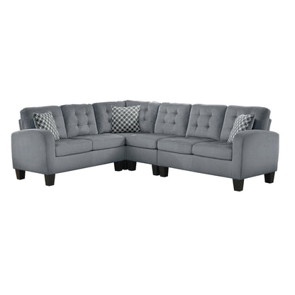 Homelegance Sinclair Sectional Sofa in Gray 8202GRY-SC
