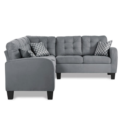 Homelegance Sinclair Sectional Sofa in Gray 8202GRY-SC