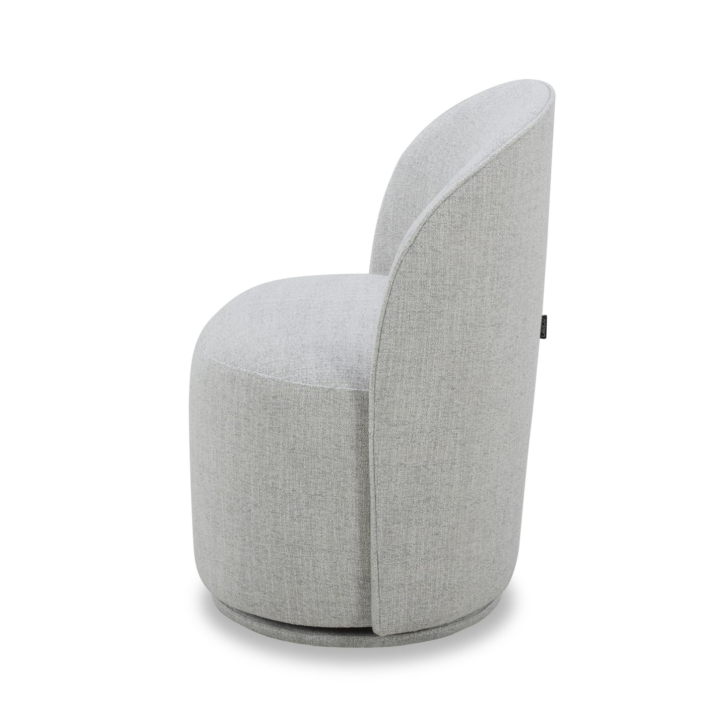 Modrest Correa Modern Light Grey Fabric Swivel Dining Chair