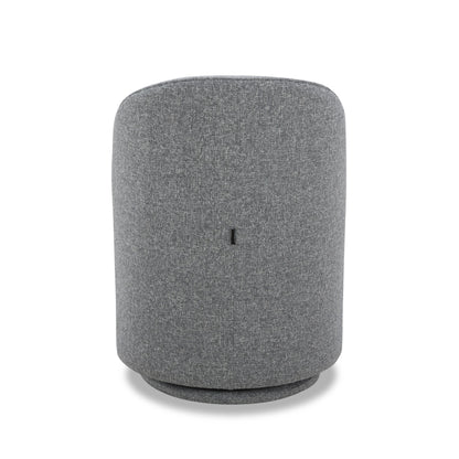 Modrest Correa Modern Grey Fabric Swivel Dining Chair