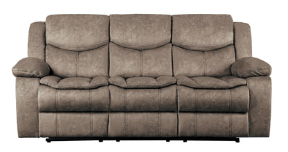 Homelegance Bastrop Sectional Sofa in Brown Microfiber 8230FBR-3
