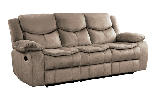 Homelegance Bastrop Sectional Sofa in Brown Microfiber 8230FBR-3