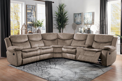 Homelegance Bastrop Sectional Sofa in 8230FBR-SC Stylish Comfort Design