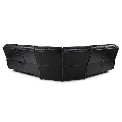 Homelegance Bastrop Sectional Sofa in Black 8230BLK-SC