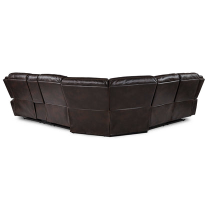 Homelegance Bastrop Sectional Sofa in Brown 8230BRW-SC