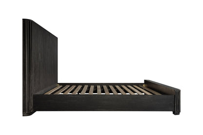 Modrest Fields Modern Black Acacia Bed