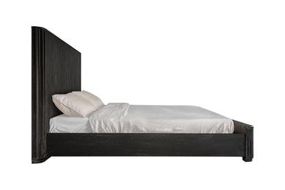 Modrest Fields Modern Black Acacia Bed