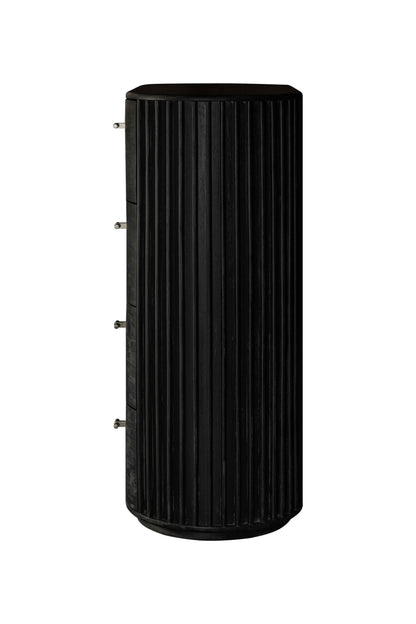 Modrest Fields Modern Black Acacia Chest