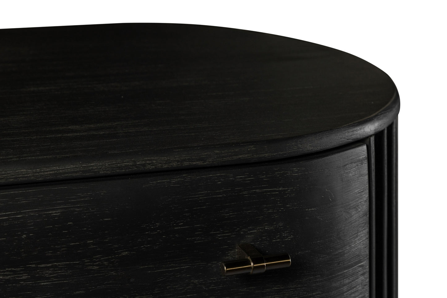 Modrest Fields Modern Black Acacia Chest