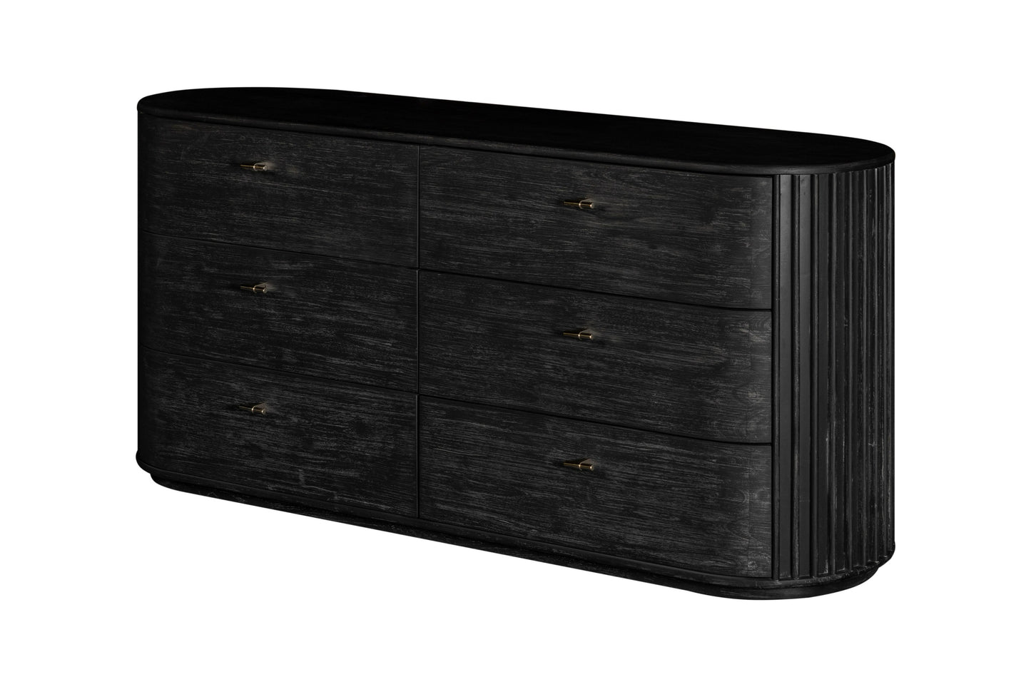 Modrest Fields Modern Black Acacia Dresser