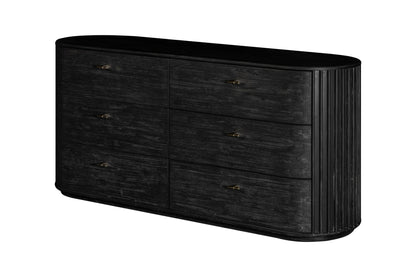 Modrest Fields Modern Black Acacia Dresser