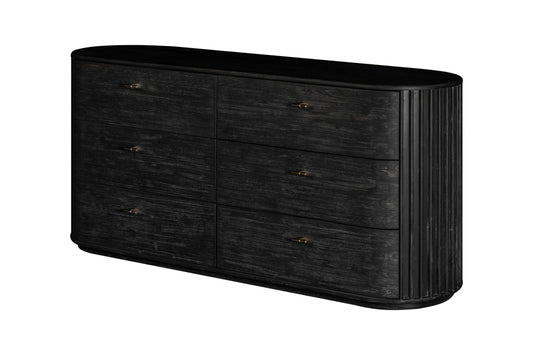 Modrest Fields Modern Black Acacia Dresser