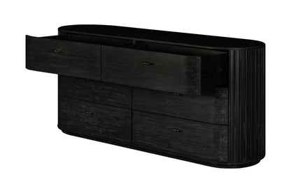 Modrest Fields Modern Black Acacia Dresser