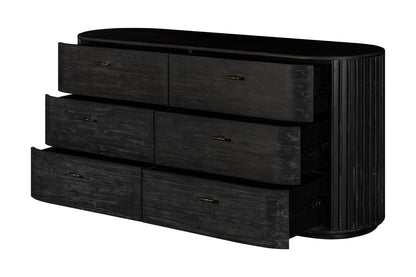 Modrest Fields Modern Black Acacia Dresser