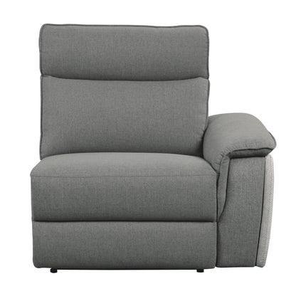 Homelegance Maroni Loveseat Power Reclining 2 Tone Gray 8259DG-2PWH