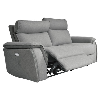 Homelegance Maroni Loveseat Power Reclining 2-Tone Gray 8259-2PWH