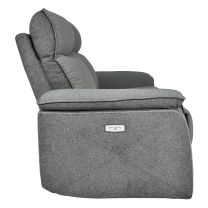 Homelegance Maroni Loveseat Power Reclining 2-Tone Gray 8259-2PWH