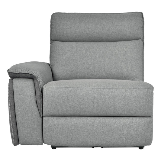 Homelegance Maroni Loveseat Power Reclining 2-Tone Gray 8259-2CNPWH