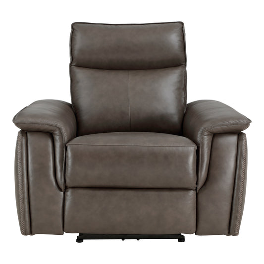 Homelegance Maroni Reclining Chair Power Recliner Dark Brown 8259RFDB-1PWH