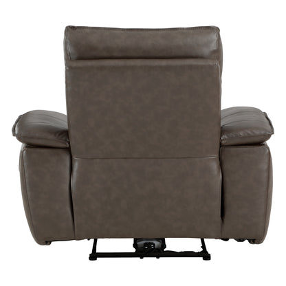 Homelegance Maroni Reclining Chair Power Recliner Dark Brown 8259RFDB-1PWH