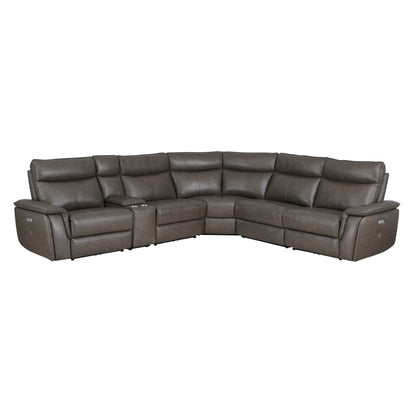 Homelegance Maroni Sectional Sofa in 8259RFDB-6SCPWH Elegant Design