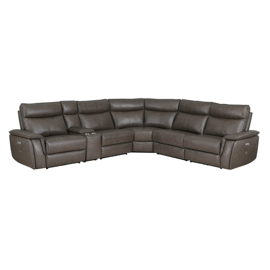 Homelegance Maroni Sectional Sofa in 8259RFDB-6SCPWH Elegant Design