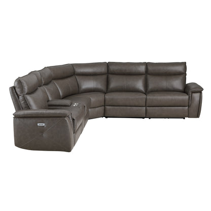 Homelegance Maroni Sectional Sofa in 8259RFDB-6SCPWH Elegant Design