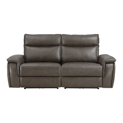 Homelegance Maroni Loveseat Power Reclining Dark Brown 8259RFDB-2PWH