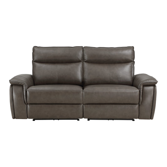 Homelegance Maroni Loveseat Power Reclining Dark Brown 8259RFDB-2PWH